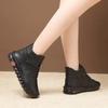 Women's Cotton Boots Winter Flat Autumn Winter Calf Sole Ankle Boots Comfortable Non-slip Plush Warm Shock-absorbing Ankle Boots