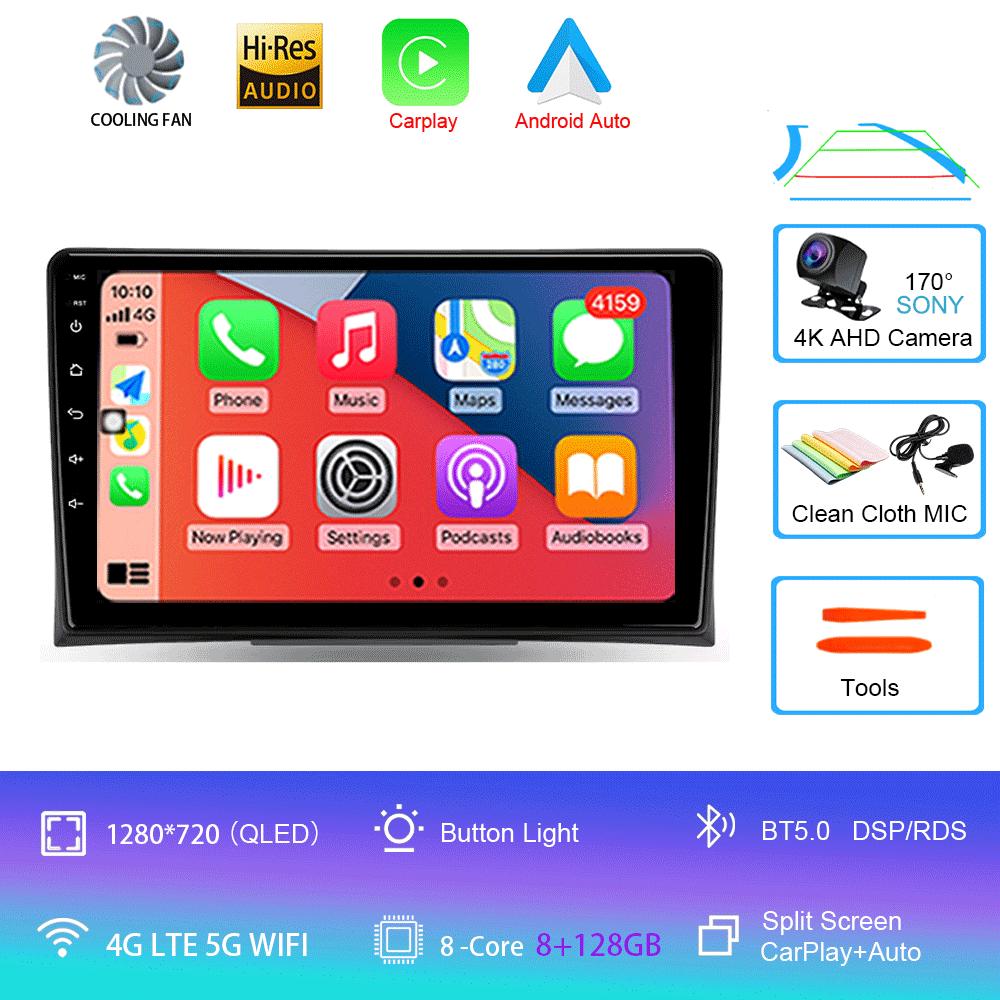 Radio auto Android 14 Pentru Volkswagen Multivan T5 2003 2004 -2015 Navigație Player Multimedia Stereo GPS WiFi+4G DSP Carplay+Auto