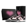 Dunk Cute And Cool 1 Heart Box Abrasion Resistant Low Top Skateboard Shoes Unisex Black Pink HF5441-100(Team773-1-)
