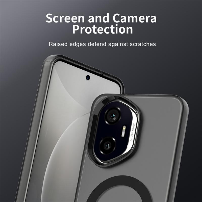 Transparent Phone Case For Honor 300 Case Honor 300 Magnetic Adsorption Wireless Charge Back Cover For Honor 300 Case 6.7 inch