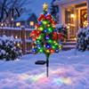 Energy Efficient Solar Yard Decor Powered Christmas Tree Lights, Outdoor Waterproof LED Artificial Tree, Winter Festive Patio Lighting 8 Modes