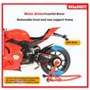 1/6 Ducati V4SP2 Rennmotorrad Legierung Druckgussmodell Dynamischer Kupplungsornament Spielzeug für Jungen Geburtstagsgeschenk für Freunde