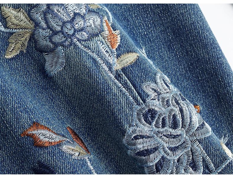Slimming Retro High-Waisted Wide-Leg Jeans with Heavy Embroidery for Women - Summer 2026 Collection