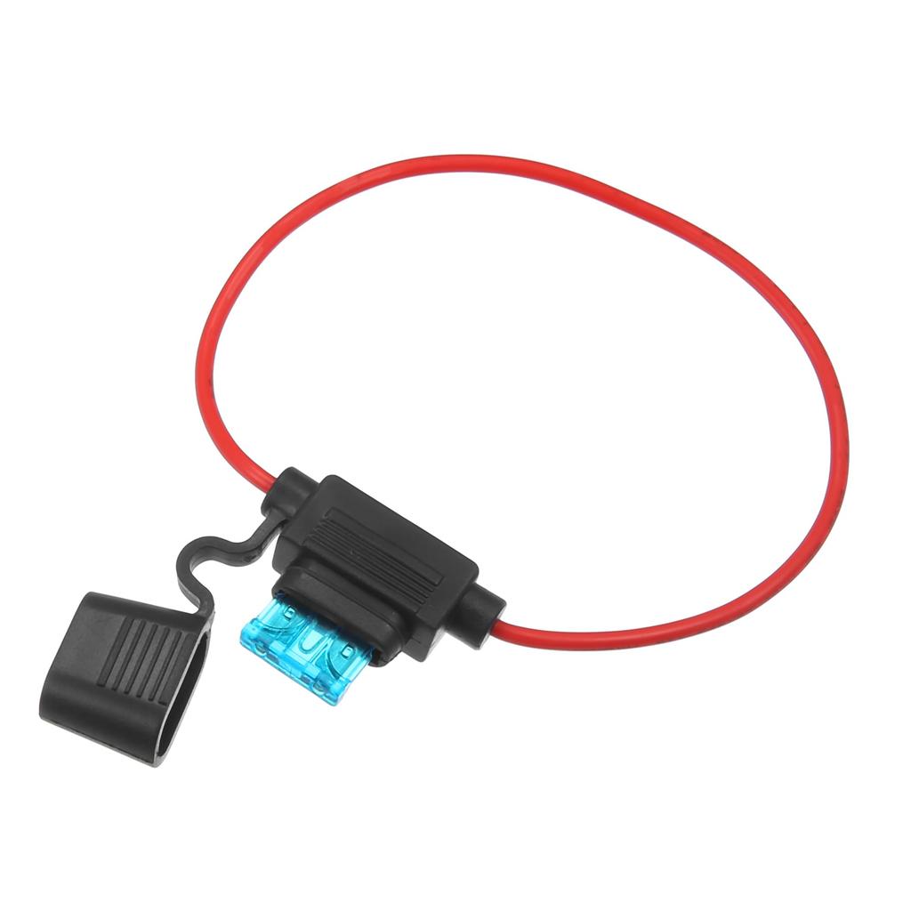 X AUTOHAUX Inline Fuse Holder Car Inline ATC Style with 15A Medium Fuse