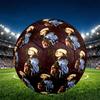Billie Eilish Print Size 5 Soccer Ball, PU Wear Resistant Football for Match Training and Daily Practice, Birthday Gift for Soccer Fans