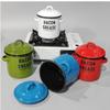 with Enamel Ears Enamel Grease Container Large-Capacity Seasoning Tanks Oil Storage Pot  Restaurant