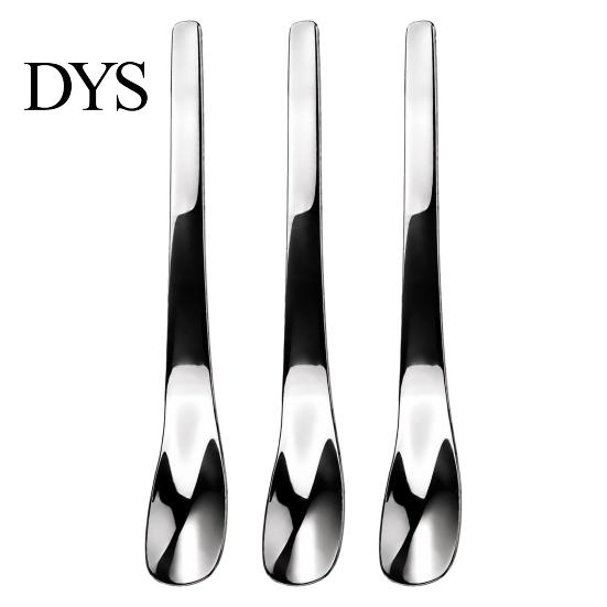 Small Metal Serving Spoon 304 Stainless Steel Ice Cream Spoon, Multi-Purpose Dessert Scraper Ergonomic Kitchen Tableware for Yogurt Jam Oatmeal,