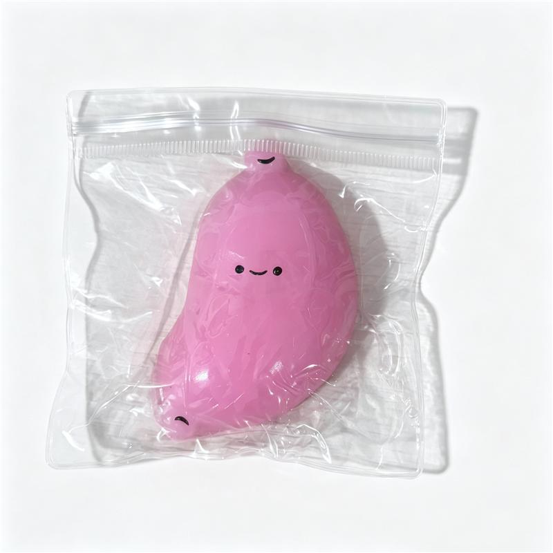 Cute Tpr Squishy Fidget Toy Banana Toast Dog Mantou Funny Foot Hand Squeeze Adult Sensory Stress Relief Perfect Holiday Gift