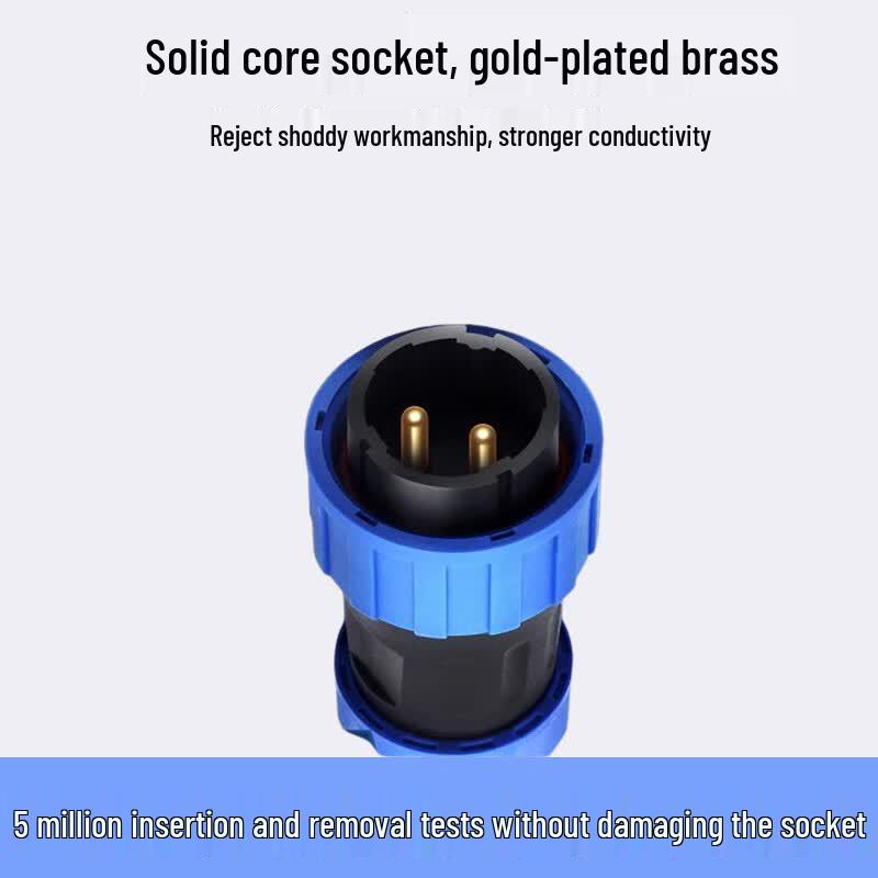 Solder-Free Waterproof LD16 Aviation Connector