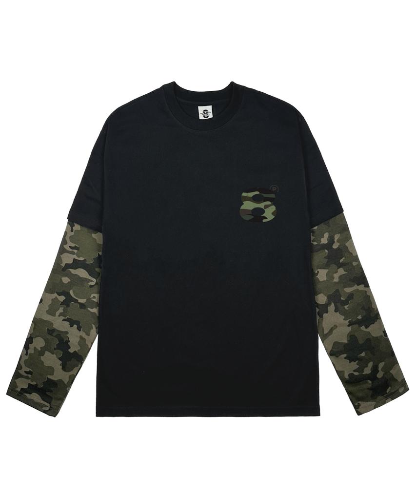 PRIMATE Ball Oversized Camo Layered Long Sleeve 1 Colors