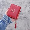 Tassel Pendant Credit ID Card Bank Card PU Leather Short Wallet Coin Purse Bear Wallet Card Holder