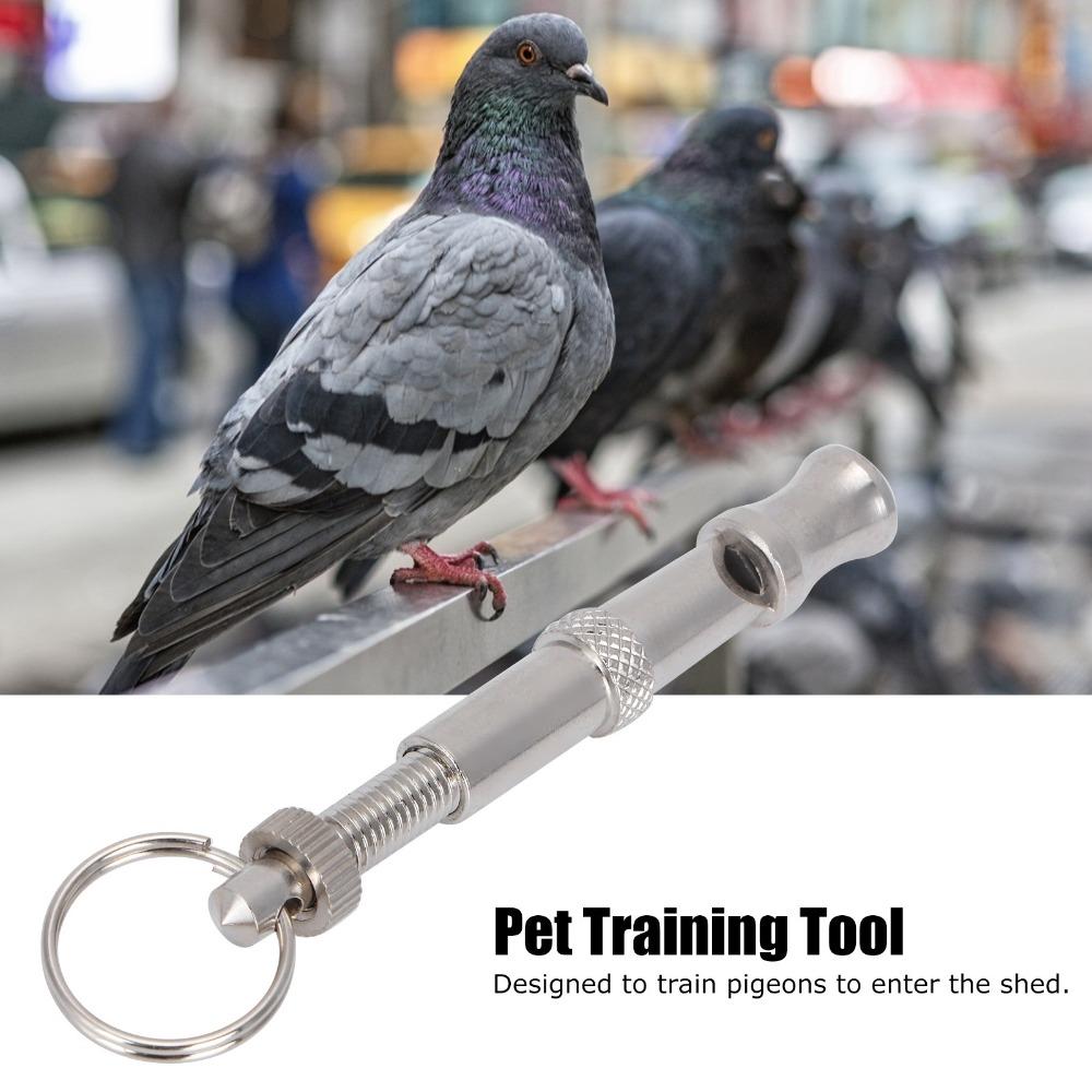 4Pcs Stainless Steel Ultrasonic Whistle Non-Toxic Finish Pigeon Training Whistle  Pigeons Training