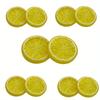 10pcs Artificial Lemon Slice Plastic Lemon Slice Fake Lemon Slice Simulation Fruit Decoration Decoration Photography Photo Props