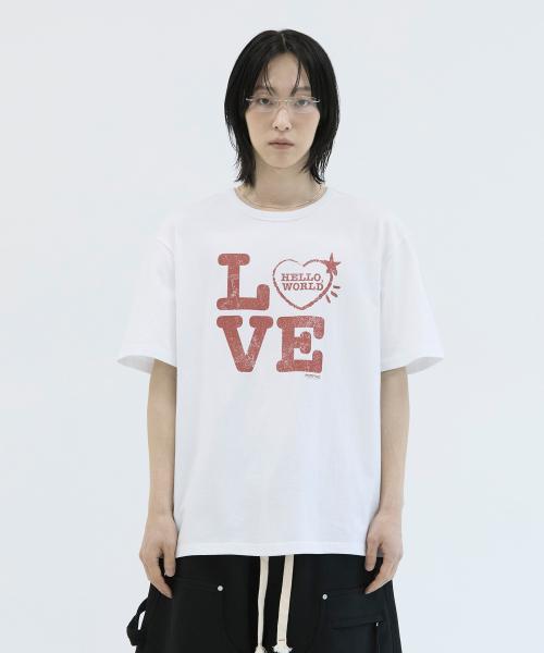 Mimdeowodeulobeu Dear World Love T-Shirt_Black