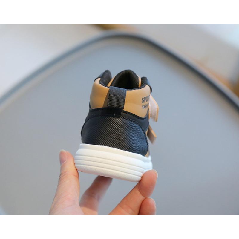 Kids High Top Platform Sneakers Lightweight Soft Soled Casual Sports Shoes For Boys Girls
