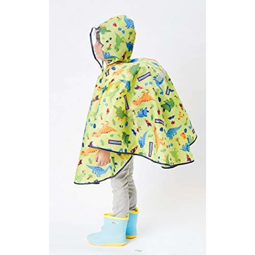 Skater Rain Poncho Kids Childrens Raincoat Dinosaur Dinosaur Boys Suitable Height 110-125cm Rapo1