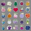 52 One Piece Devil Fruit Stickers: Japanese Anime Decoration for Phone Cases & Computers