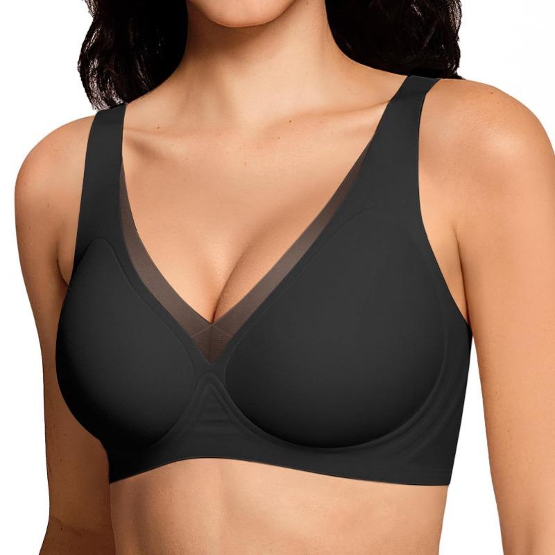Plus Size Seamless Soft Support Wireless Anti Sagging Minimizer Bra For Women S