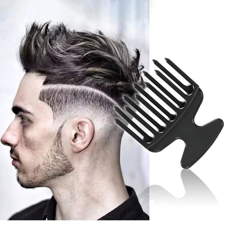 Plastic Wide Big Tooth Afro Hair Pick Comb Detangle Braid Hair Brush Oil For Head For Hairdressing Styling Modeling