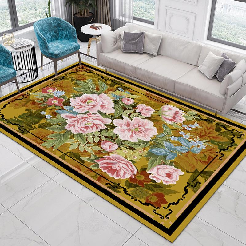 Nordic Ethnic Style Carpet Living Room Bedroom Sofa Coffee Table Tatami Bohemian Home Carpet