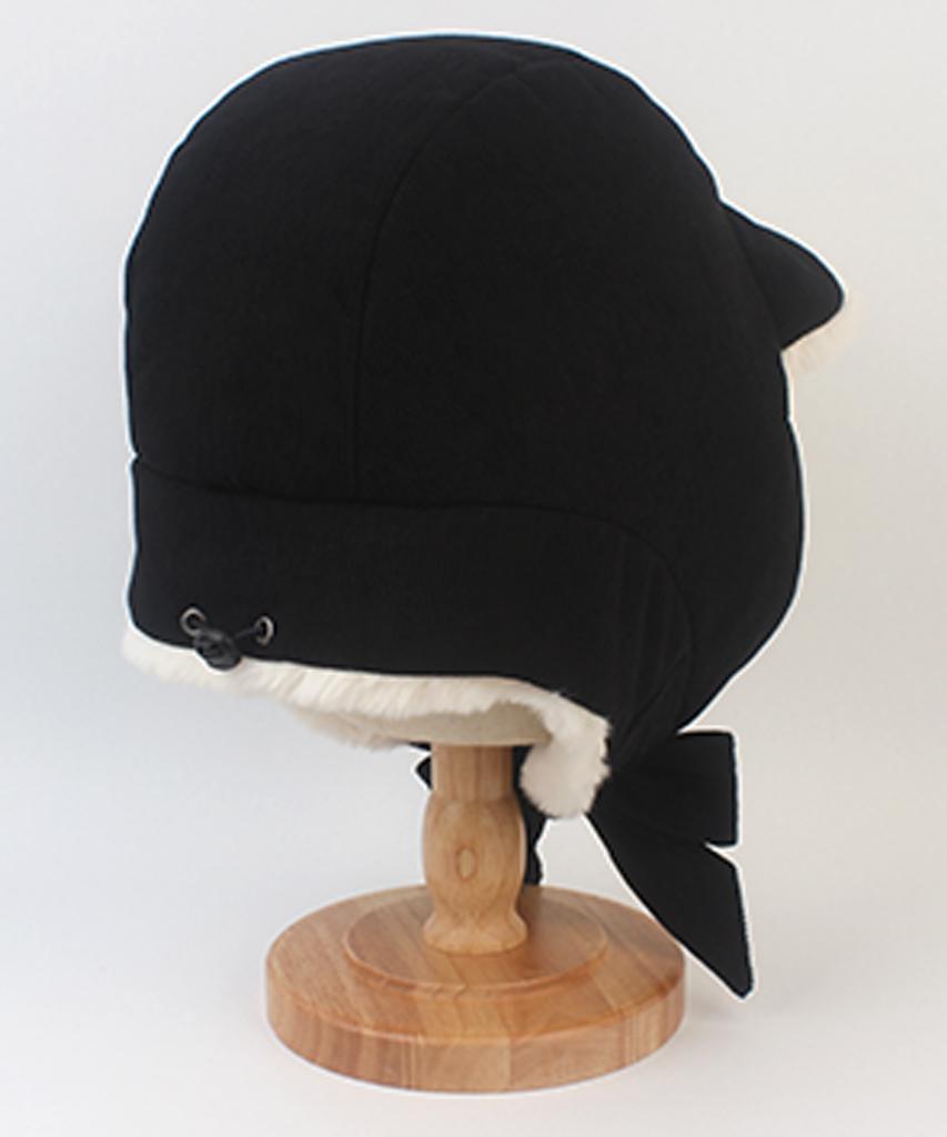 Yunibeosyeolkemiseuteuli Corduroy Fur Black Balaclava Earflap Hat