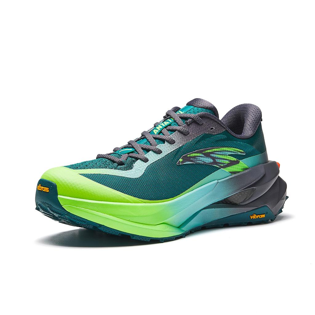 Anta Tiandu Pro Fashion Versatile Running Shoes Men Sneaker Limestone-Green Fluorescent-Digital-Green Iron-Ore-Gray 112615597-5