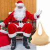 Nový polyesterový tlustý oblek Vánoční Cosplay Rekvizita Khaki Barva Kostým Santa na Zip Kostým Santa