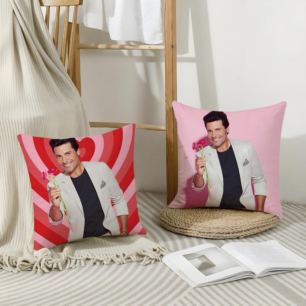 Meme C‑Chayanne Chiquito Meme Cushion Cover Breathable Linen Pillowcase Summer Odorless Eco-Friendly Invisible Zipper Washable