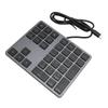 Kablet numerisk tastatur USB C 3.1 HUB 5 Gbps 34 taster Eksternt tastatur Slankt kablet numpad for bærbar PC