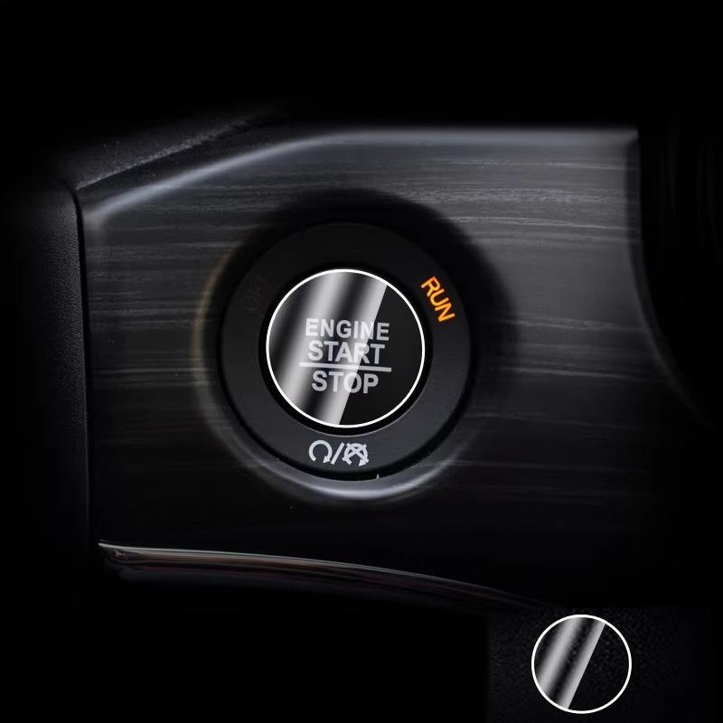 For Jeep Compass/Grand Commander/Cherokee/Wrangler/Grand Cherokee 2017- Car One-click Start Button Film TPU Protective Film