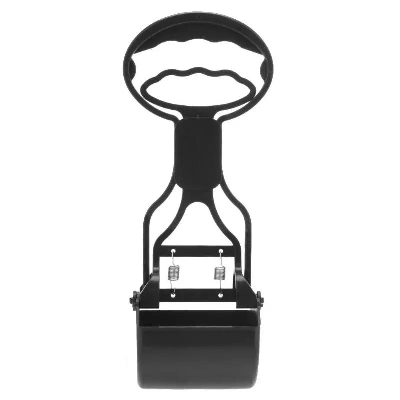 

Совок для домашних животных, зажим для дерьма для собак, длинная ручка, совок для какашек, уличный очиститель фекалий животных, сборщик экскрементов, инструменты для очистки чёрный