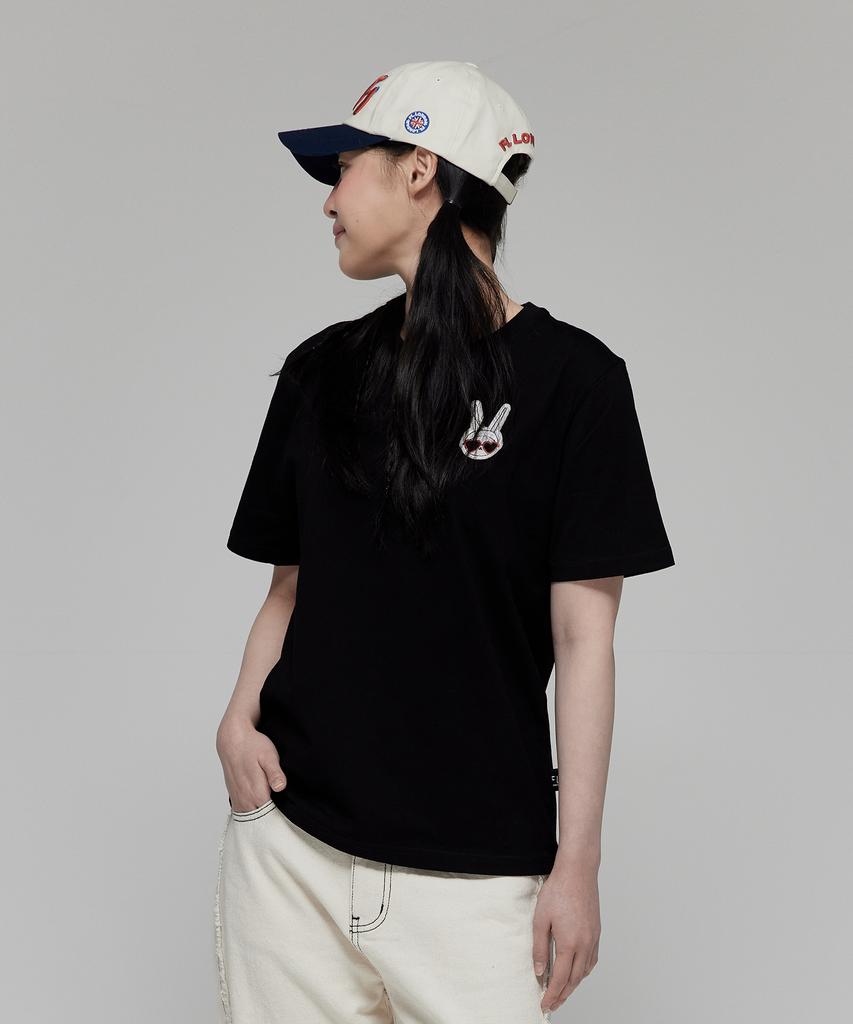 Pipilapin Women'S Small Wappen Logo Basic Short Sleeve T-Shirt/Fm9Wts14F Pink