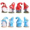 Funny Christmas Gnome Figurine Handmade Santa Claus Ornament  Home Xmas Decor