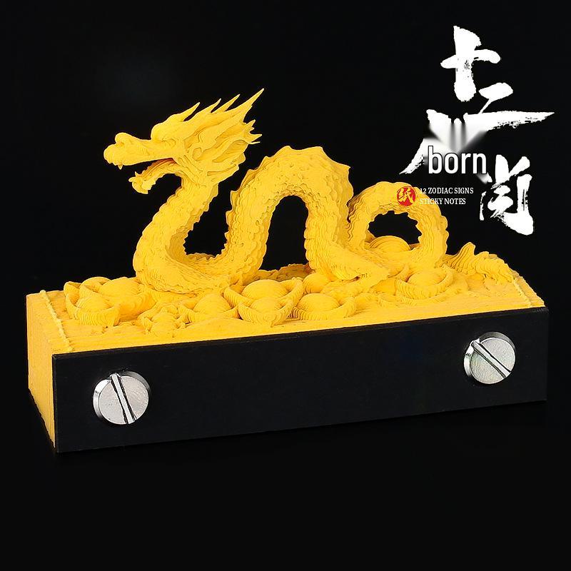 

3D Tree Dwelling Soulmate Sticky Notes: Creative Hand-Torn Calendar & Desk Ornament