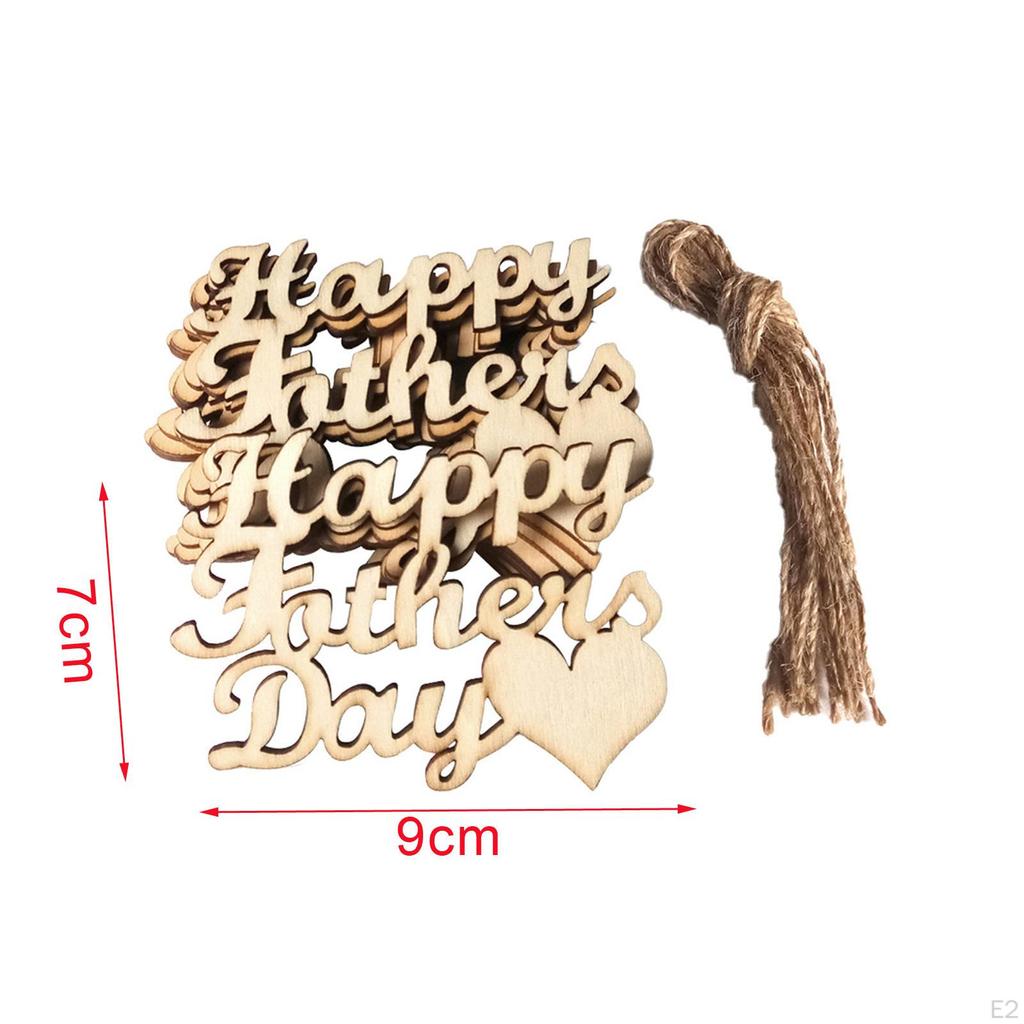 Father's Day Crafts Wooden Embellishments Dad Gift Adornment