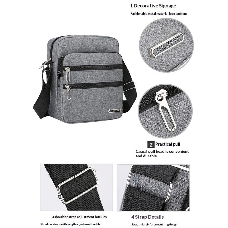 Men'S Small Bag Shoulder Bag Trendy Diagonal Backpack Chest Bag Lightweight Boy Mini Casual Bag Mobile Phone Waist Pack