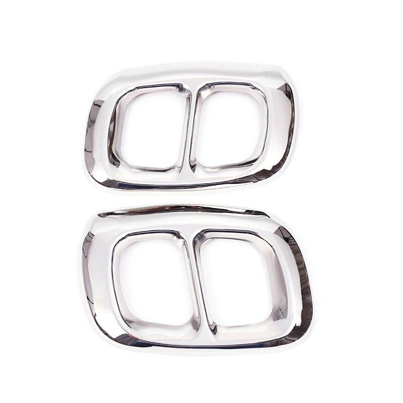 For Mercedes Benz GLA 200/220/260 X156 2013 2014 2015 2016 2017 Car Exterior Tail Throat Liner Pipe Exhaust System Cover Trim