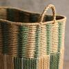 Paper Rope Laundry Basket Open-Top Handwoven Portable for Home