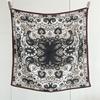 Old Qian Feng silk scarf, women's mulberry silk double crepe temperament printing versatile Chinese square scarf, outer scarf shawl