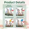 Easter Rabbit Garden Stake Acrylic Rabbit Sign Realistic Animal Figurine Suitable for Outdoor Decoration and Flower Beds