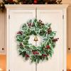 Simulation Of Green Plants Christmas Leaves Red Fruit Wreath Vine Ring Indoor Living Room Atmosphere Decoration 45cm