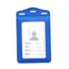 High Quality PU Leather Work Card Holder With Neck Lanyard Solid Color ID Card Cover Chest Cards Cases Business