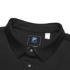 Fila Blue Series Versatile Knitted Long Sleeve Polo Shirt Men Tops Black F11M512205F-BK