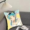 UUrusei YatsuraA Anime Cushion Cover Pillowcase Ultra Soft Skin Friendly Fabric Cloud Like Comfort Concealed Zipper