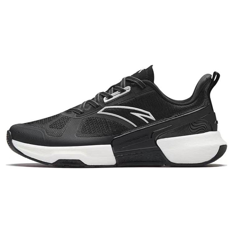 New Anta Shock absorbing And Waterproof Low Top Training Shoes Men's Black 112347782-2