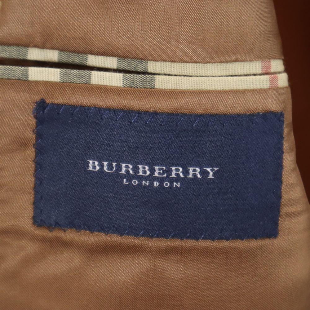 Burberry Houndstooth Pattern Wool Tailored Jacket 42 Brown LONDON Men's Used