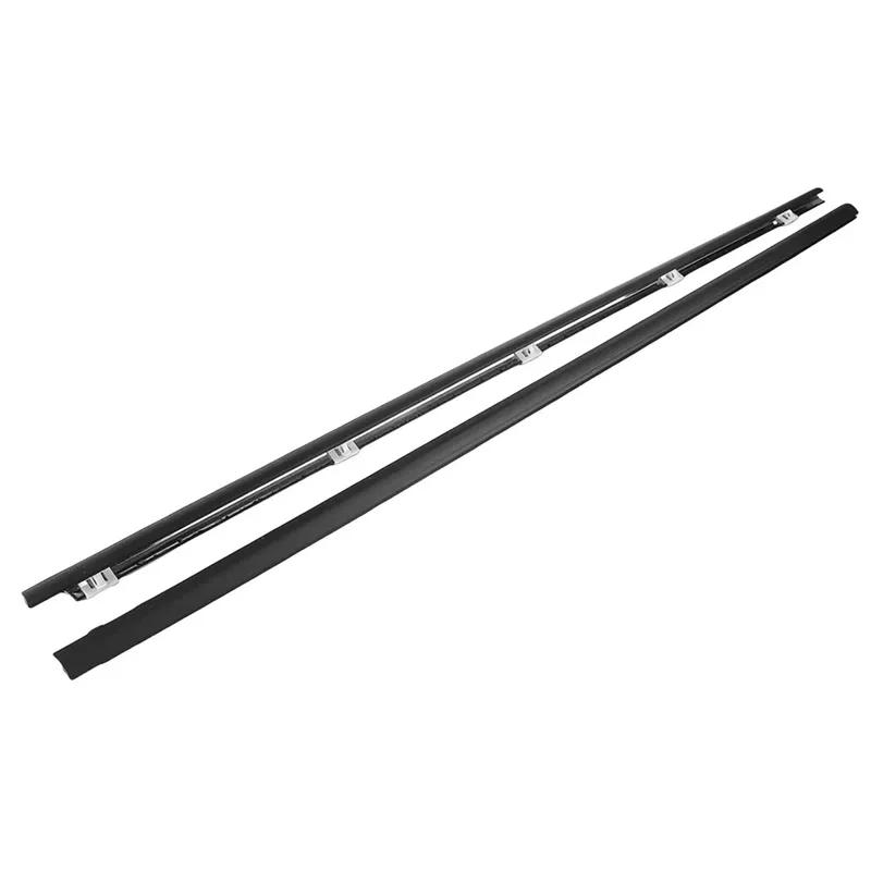 2Pcs Window Weatherstrip Sealing Belt For HONDA Civic 1991-1995 72410‑SR3‑003 Waterproof Door Windows Glass Sealing Trim Strips