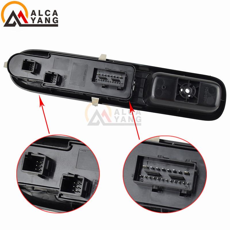 High Quality Master Power Window Switch For Peugeot 3008 5008 Hatchback Wagon Left front door lifter switch 96650621ZD 6490X6