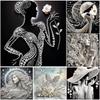 DIY Ladies Pearl Painting Art Kits with Frame 30x30cm Diamond Dots Paintings Picture Arts Craft for Adults Beginners Home Decor