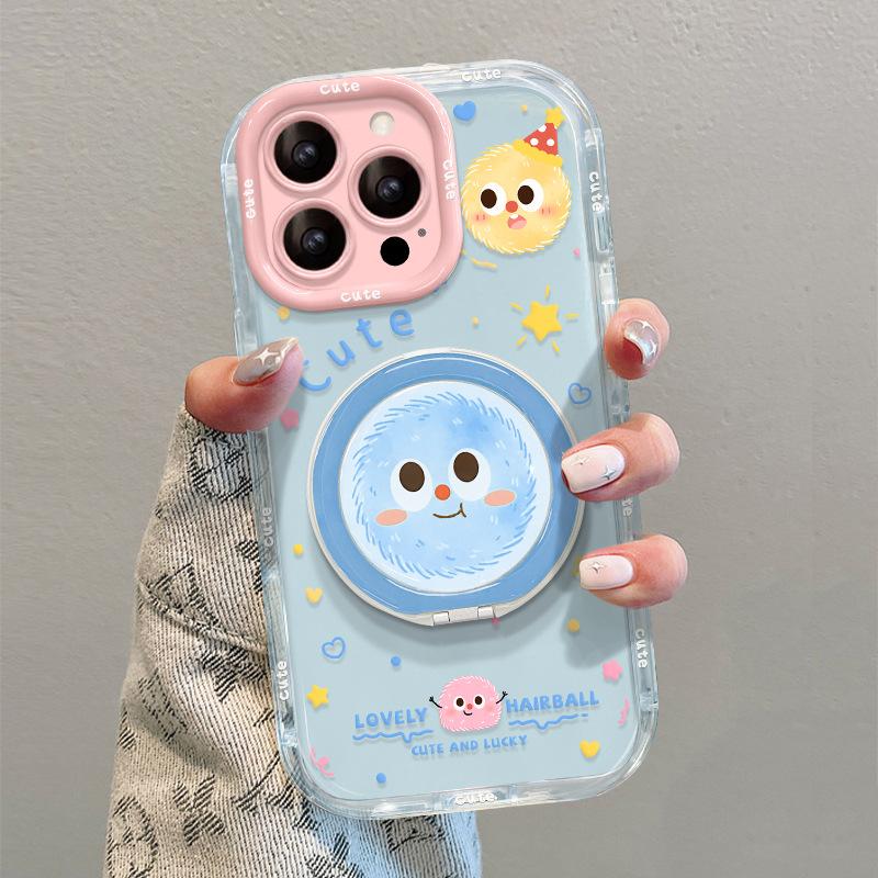 Colored briquettes are suitable for Apple 16 cute mobile phone case iphone13pro fulcrum bracket 15max sweet 14 women